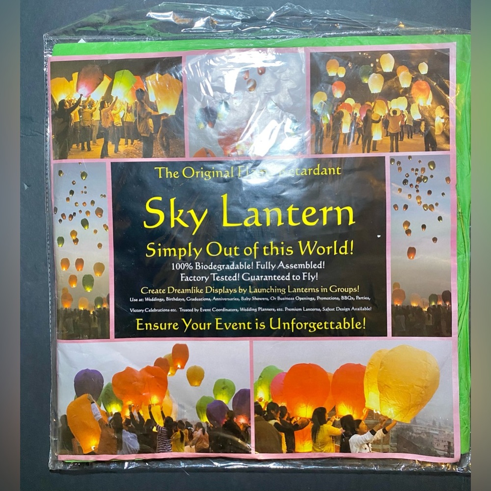 The Original Flame Retardant Sky Lantern 100% Biodegradable